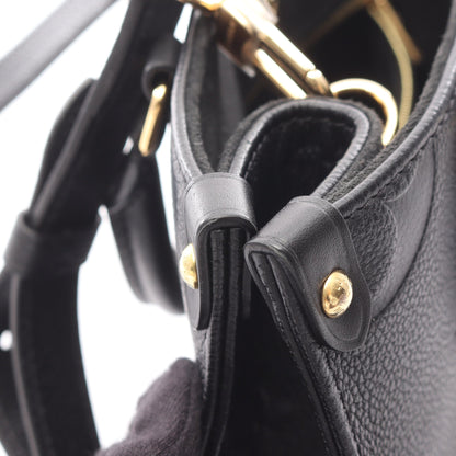 オンザゴーPM モノグラムアンプラント ノワール ハンドバッグ レザー ブラック 2WAY ルイヴィトン バッグ LOUIS VUITTON