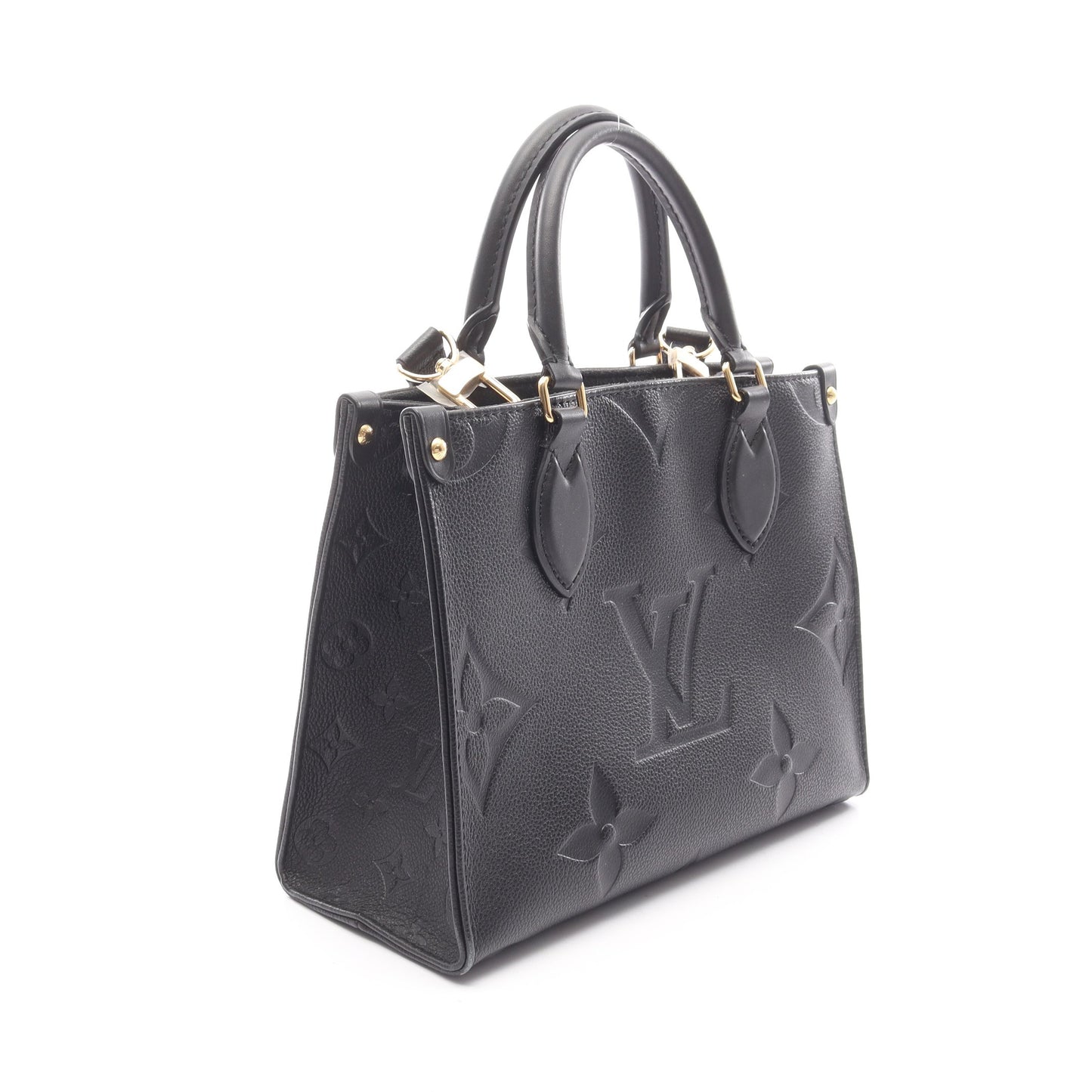 オンザゴーPM モノグラムアンプラント ノワール ハンドバッグ レザー ブラック 2WAY ルイヴィトン バッグ LOUIS VUITTON