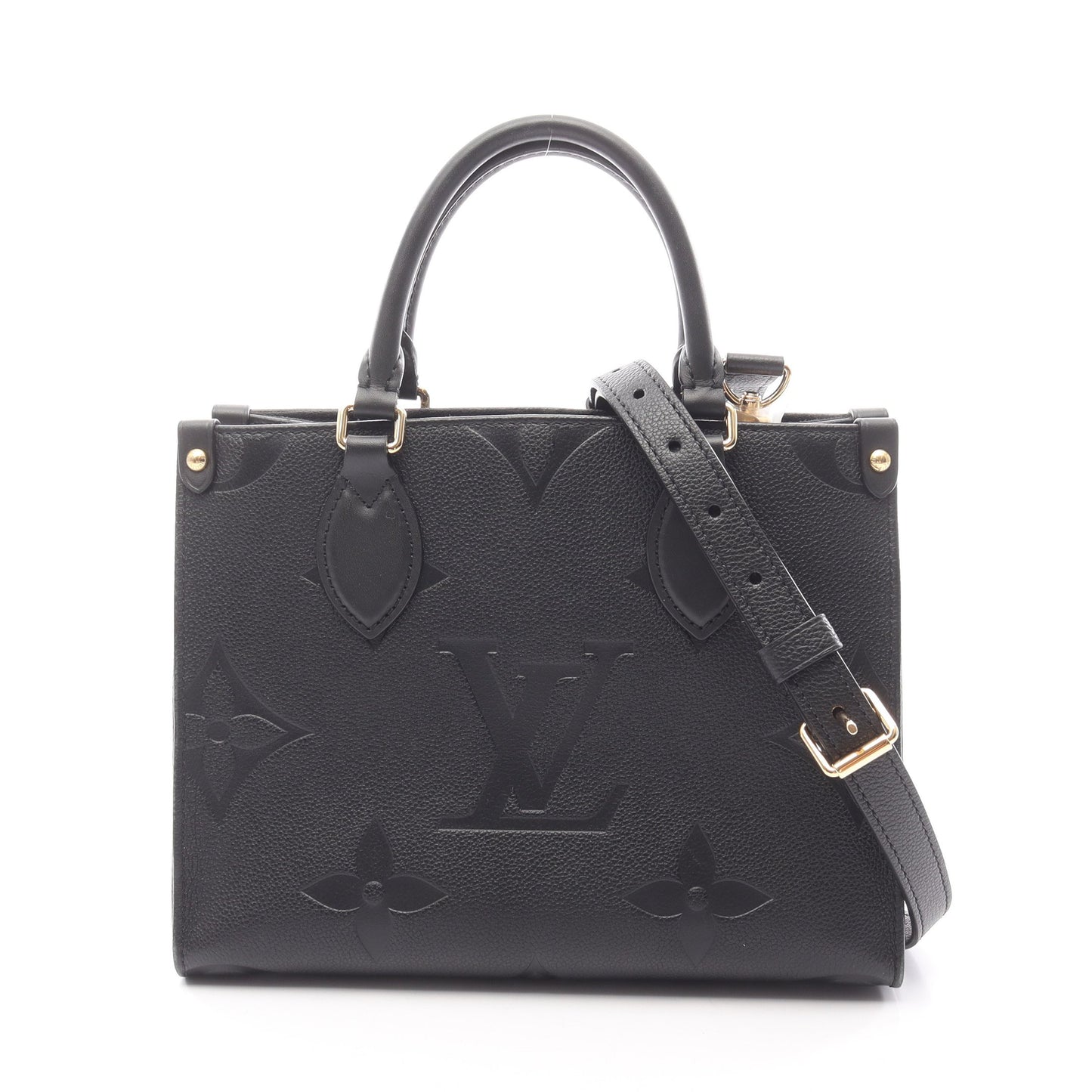 オンザゴーPM モノグラムアンプラント ノワール ハンドバッグ レザー ブラック 2WAY ルイヴィトン バッグ LOUIS VUITTON