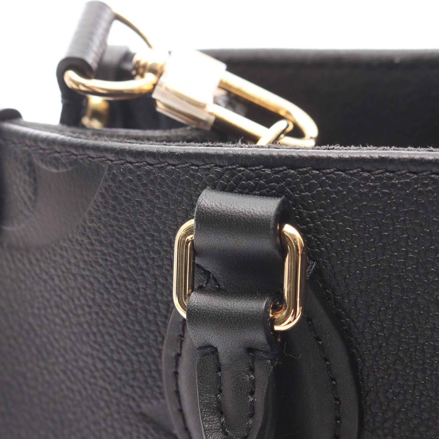オンザゴーPM モノグラムアンプラント ノワール ハンドバッグ レザー ブラック 2WAY ルイヴィトン バッグ LOUIS VUITTON