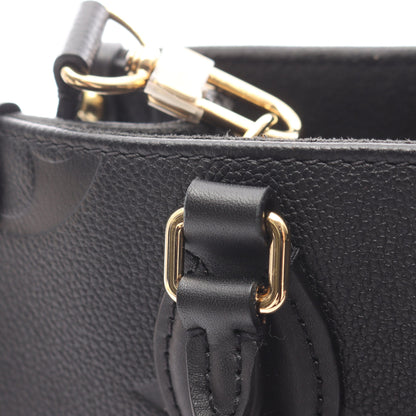 オンザゴーPM モノグラムアンプラント ノワール ハンドバッグ レザー ブラック 2WAY ルイヴィトン バッグ LOUIS VUITTON