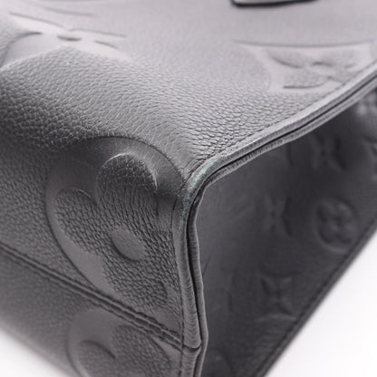 オンザゴーPM モノグラムアンプラント ノワール ハンドバッグ レザー ブラック 2WAY ルイヴィトン バッグ LOUIS VUITTON