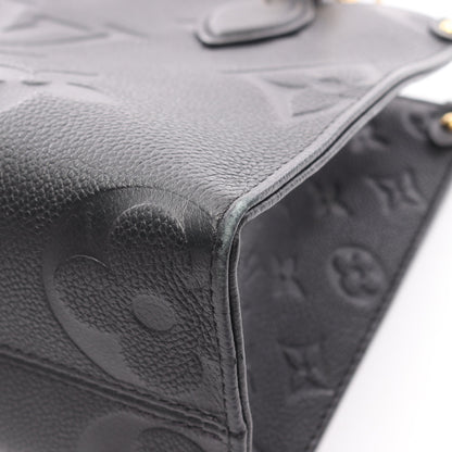 オンザゴーPM モノグラムアンプラント ノワール ハンドバッグ レザー ブラック 2WAY ルイヴィトン バッグ LOUIS VUITTON