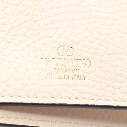 ロックスタッズ 三つ折り長財布 レザー アイボリー ヴァレンティノガラヴァーニ 財布・小物 VALENTINO GARAVANI