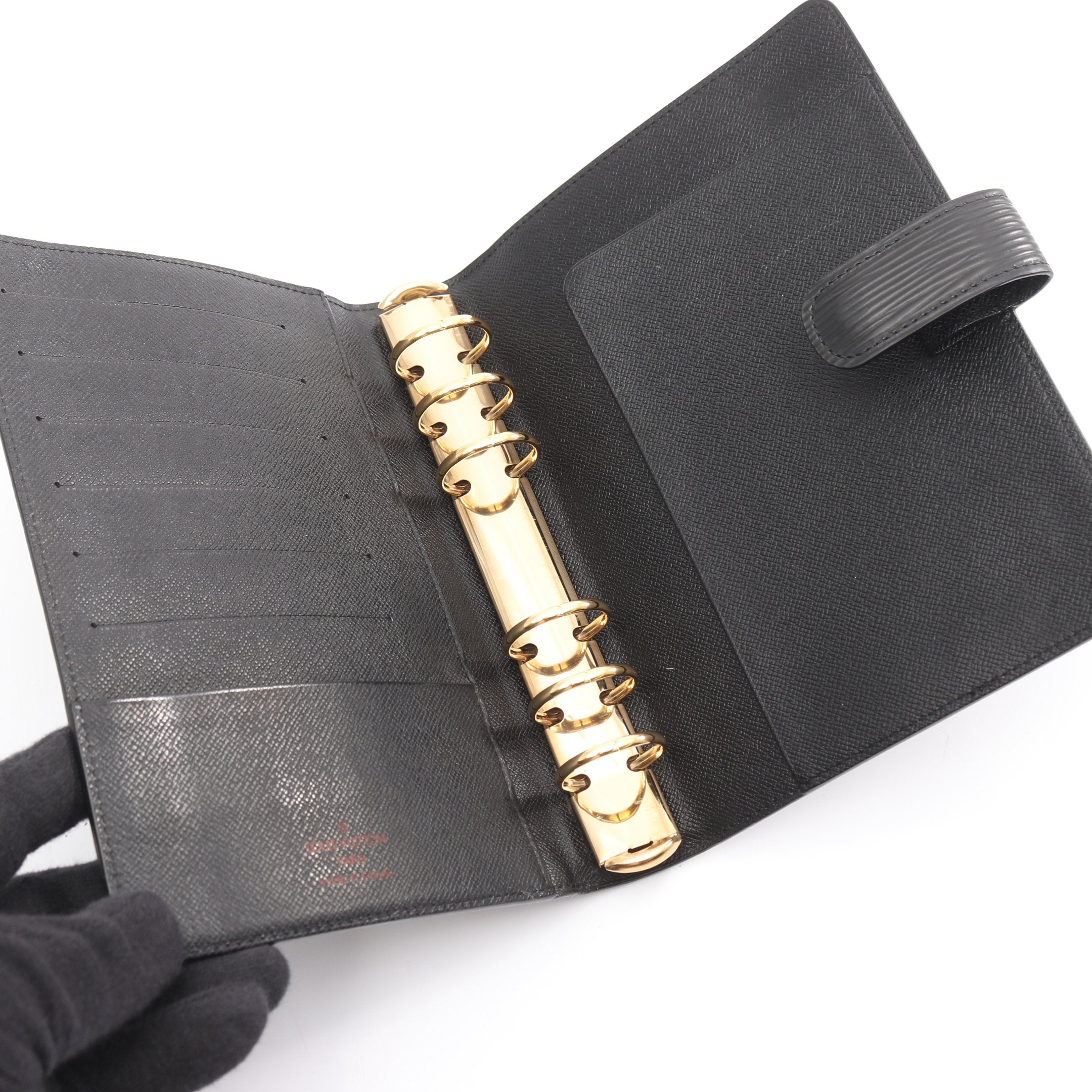 アジェンダMM エピ ノワール 手帳カバー レザー ブラック ルイヴィトン