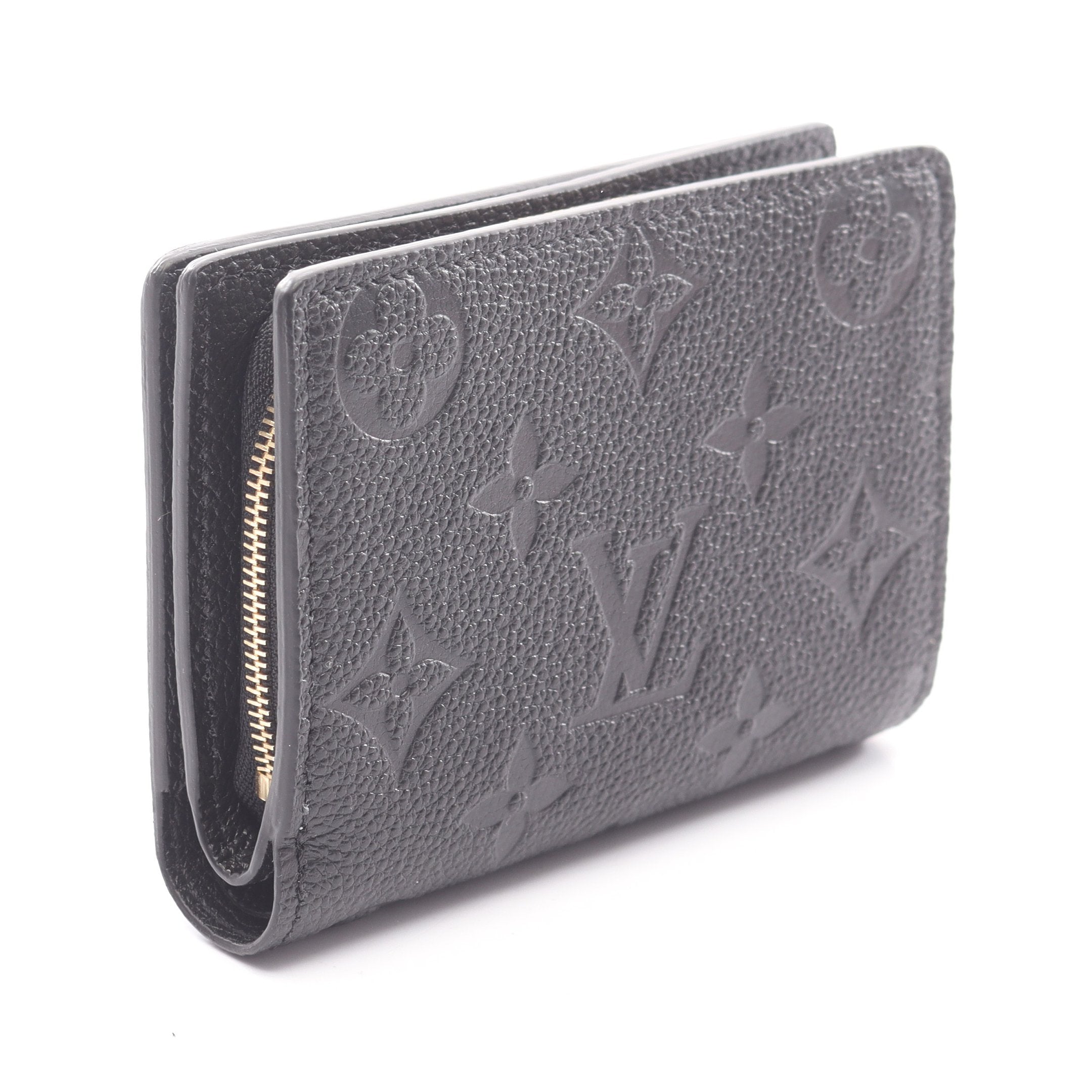 ルイヴィトン 二つ折り財布 ポルトフォイユクレア モノグラムアンプラント レザー グレー M80152 Aランク LOUISVUITTON 中古 六甲道店 LOUIS VUITTON（ルイ・ヴィトン） 二つ折り財布 ポルトフォイユ クレア