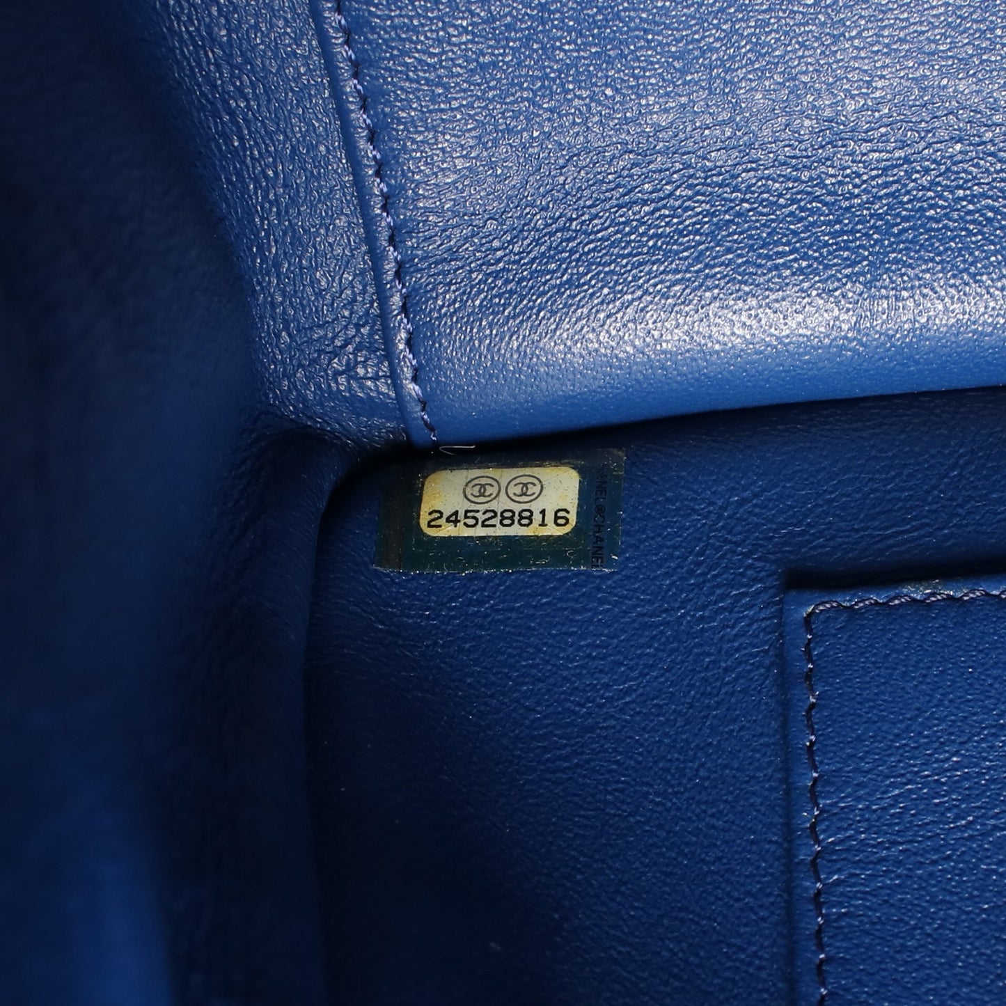 ビジネスアフィニティ マトラッセ チェーンショルダーバッグ キャビアスキン ブルー ゴールド金具 2WAY シャネル バッグ CHANEL