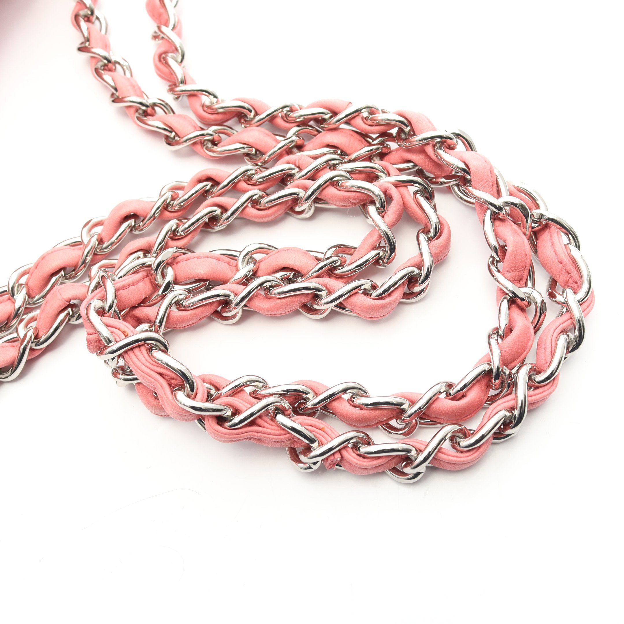 シャネル CHANEL デカマトラッセ30 クラシック ラージ Wフラップ ショルダーバッグ バッグ ラムスキン（羊革） レディース ベージュ系 【中古】 デカマトラッセ30 クラシック ラージ Wフラップ Wチェーンショルダー