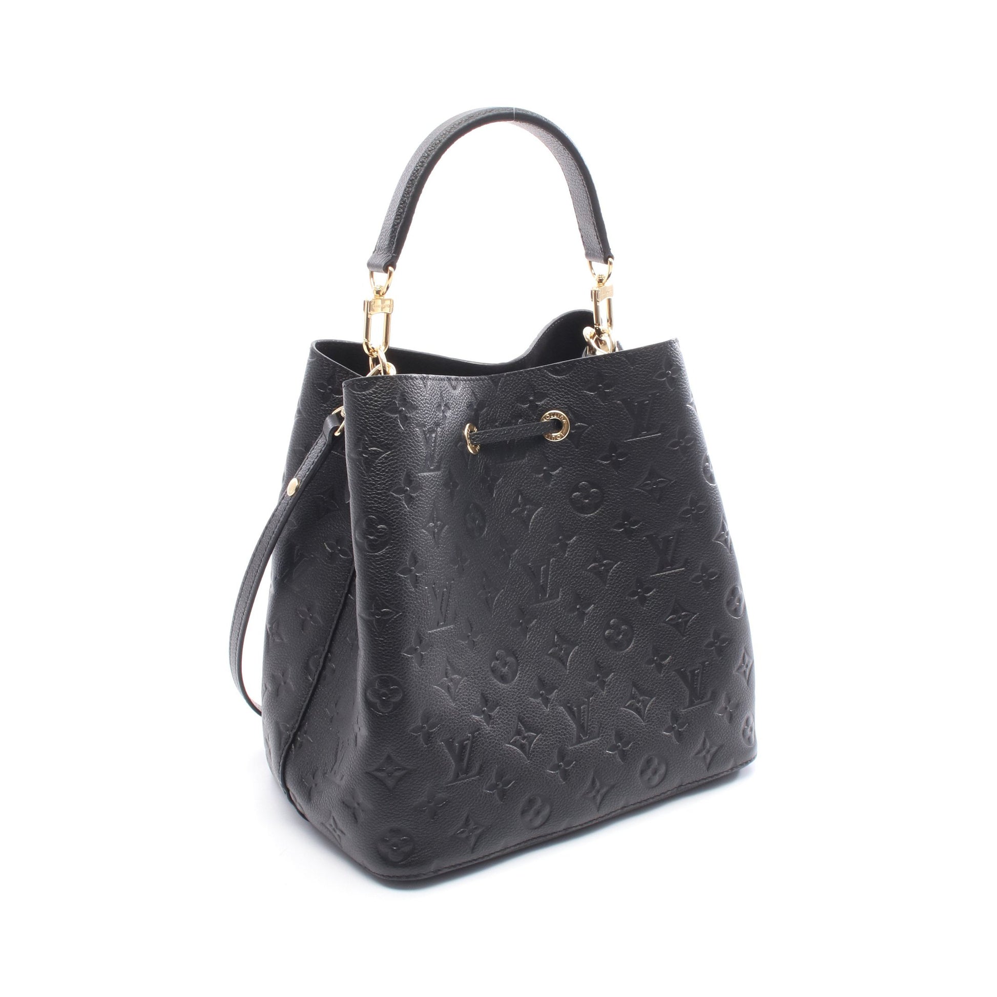 ネオノエ モノグラムアンプラント ノワール ハンドバッグ レザー ブラック 2WAY ルイヴィトン バッグ LOUIS VUITTON