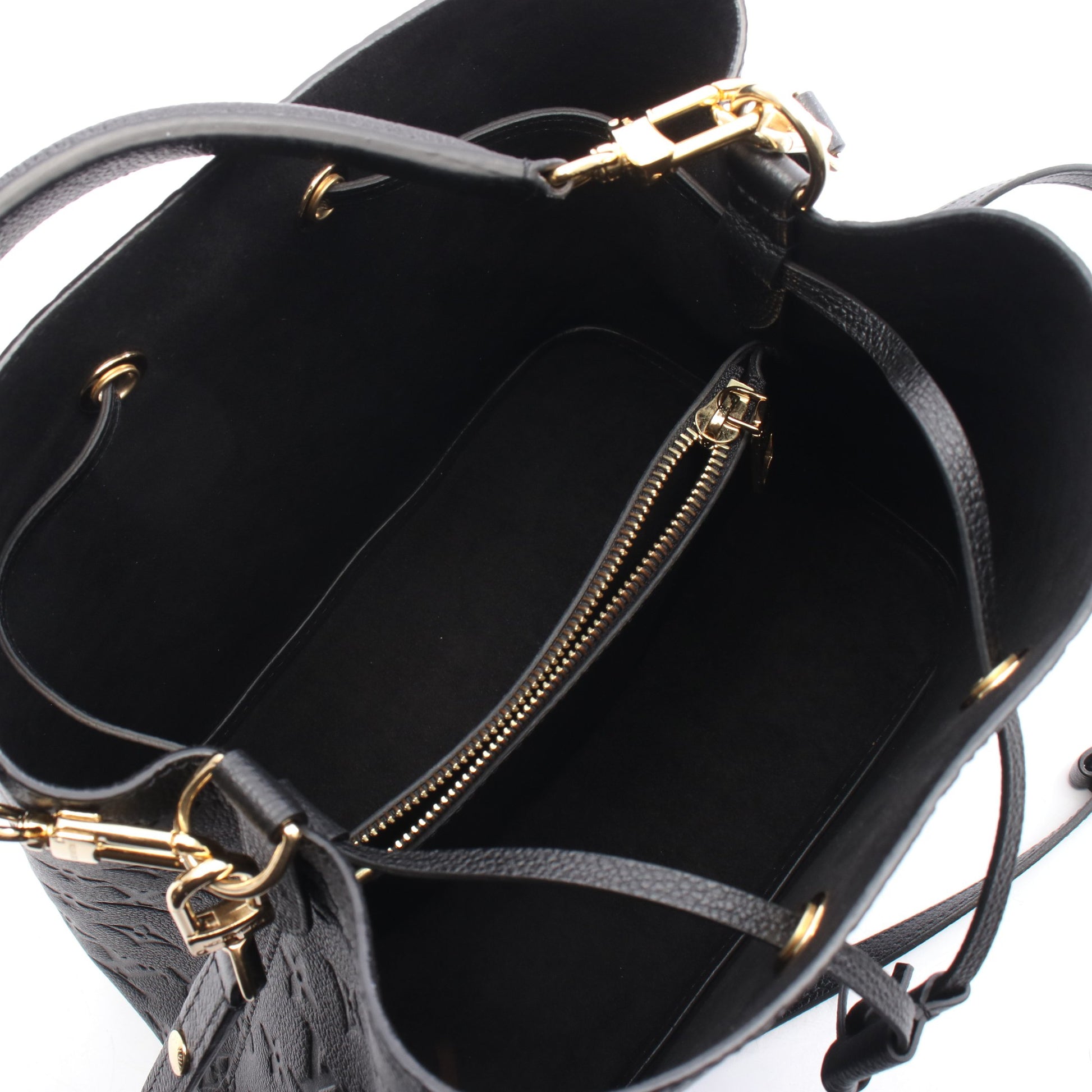 ネオノエ モノグラムアンプラント ノワール ハンドバッグ レザー ブラック 2WAY ルイヴィトン バッグ LOUIS VUITTON