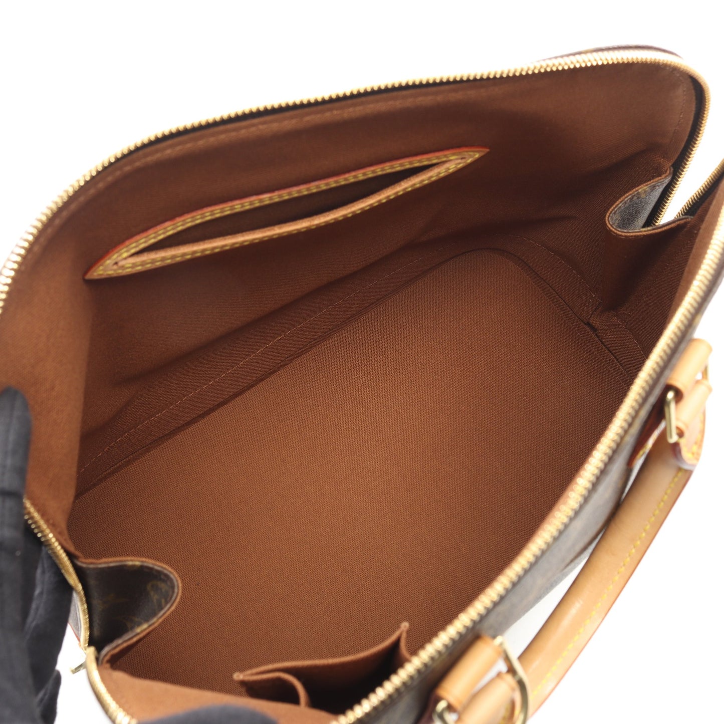 アルマPM モノグラム ハンドバッグ PVC レザー ブラウン ルイヴィトン バッグ LOUIS VUITTON