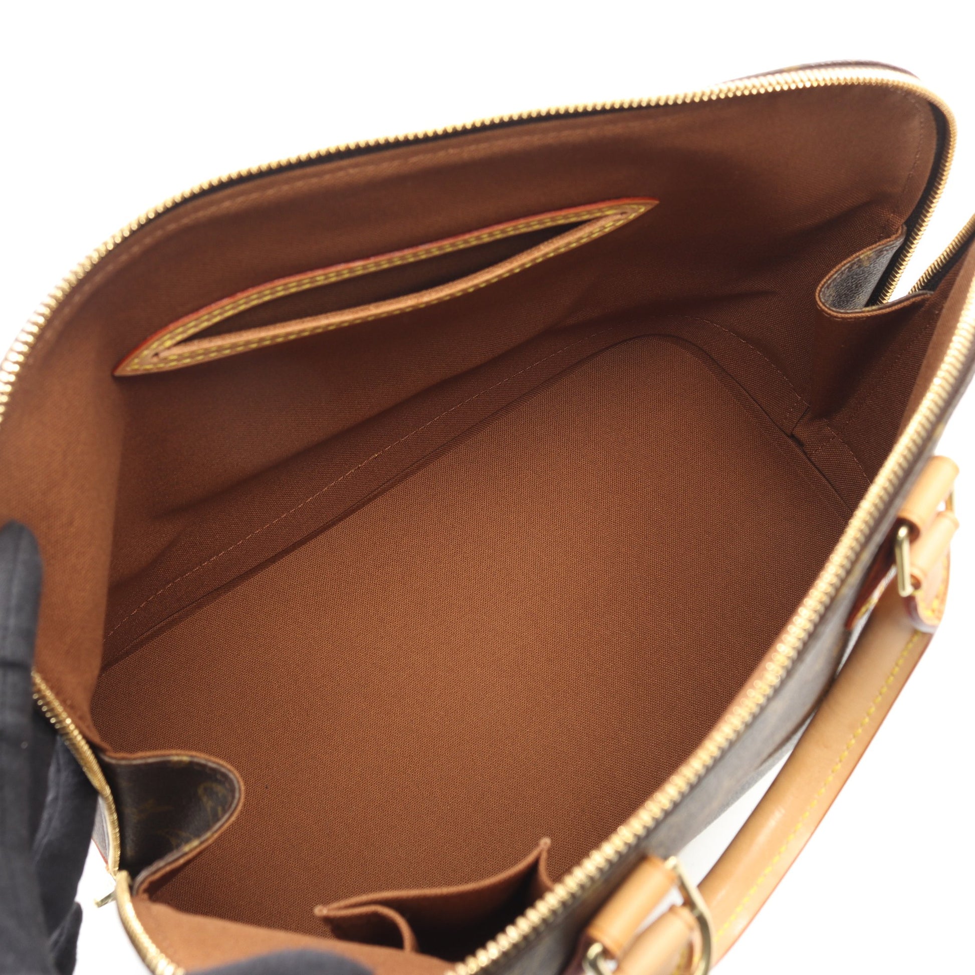 アルマPM モノグラム ハンドバッグ PVC レザー ブラウン ルイヴィトン バッグ LOUIS VUITTON