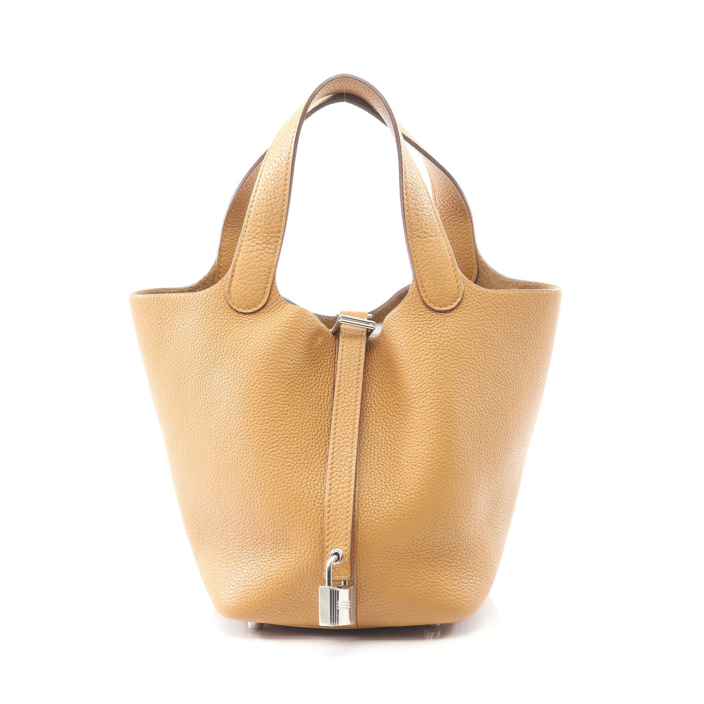 ピコタンロックPM セサミ ハンドバッグ トリヨンクレマンス ライトブラウン シルバー金具 Y刻印 エルメス バッグ HERMES