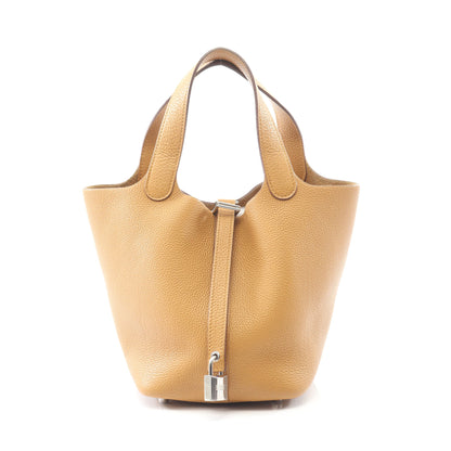 ピコタンロックPM セサミ ハンドバッグ トリヨンクレマンス ライトブラウン シルバー金具 Y刻印 エルメス バッグ HERMES