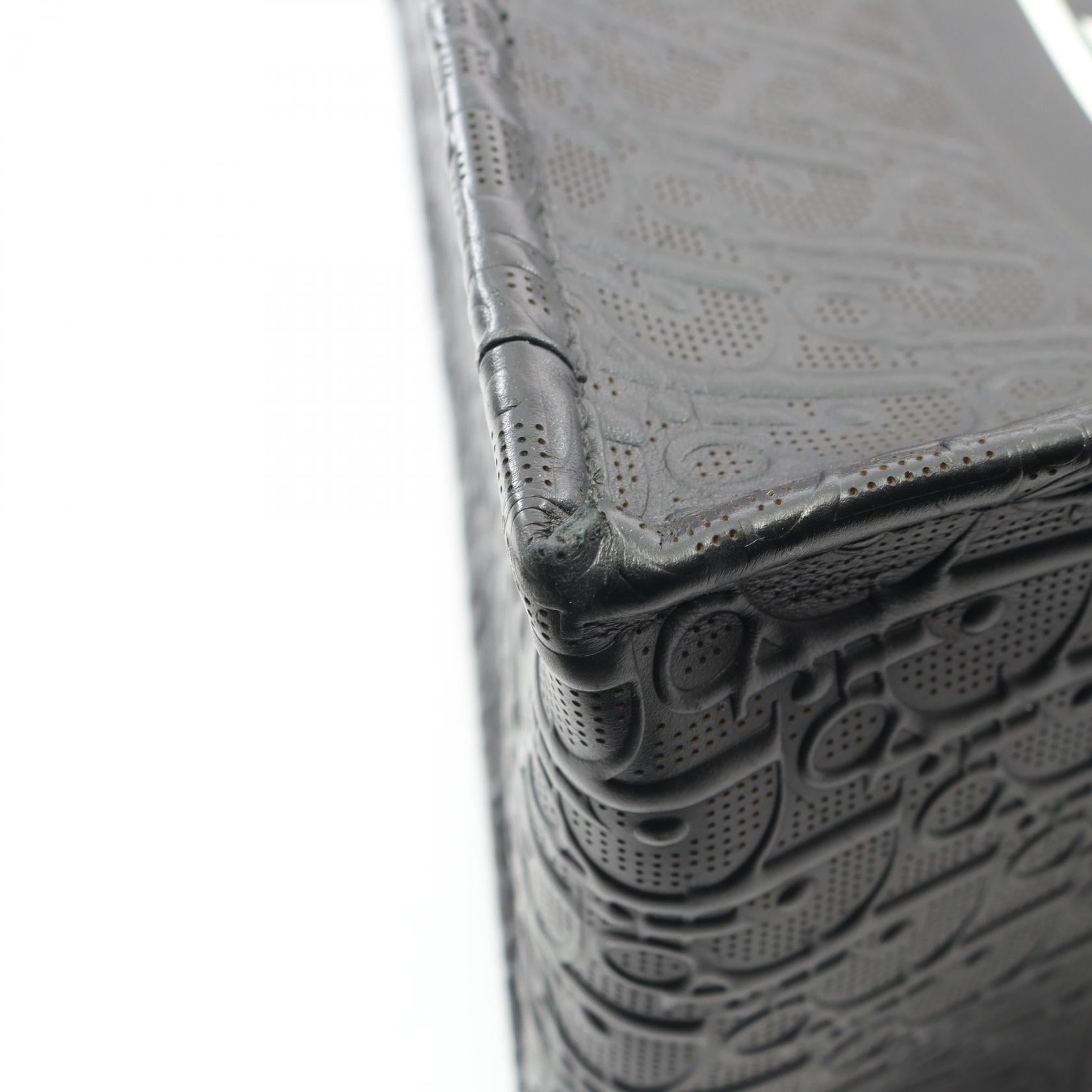 BOOK TOTE ブックトート ミディアム オブリーク ハンドバッグ トートバッグ レザー ブラック ホワイト クリスチャンディオール バッグ Christian Dior