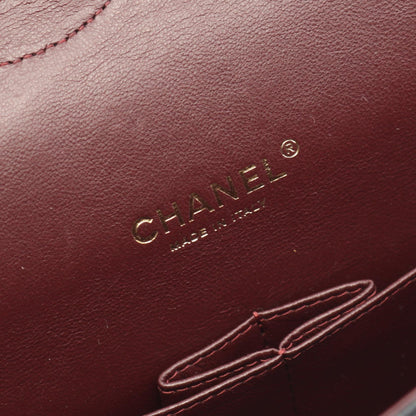 デカマトラッセ34 Wフラップ Wチェーンショルダーバッグ キャビアスキン ブラック ゴールド金具 シャネル バッグ CHANEL