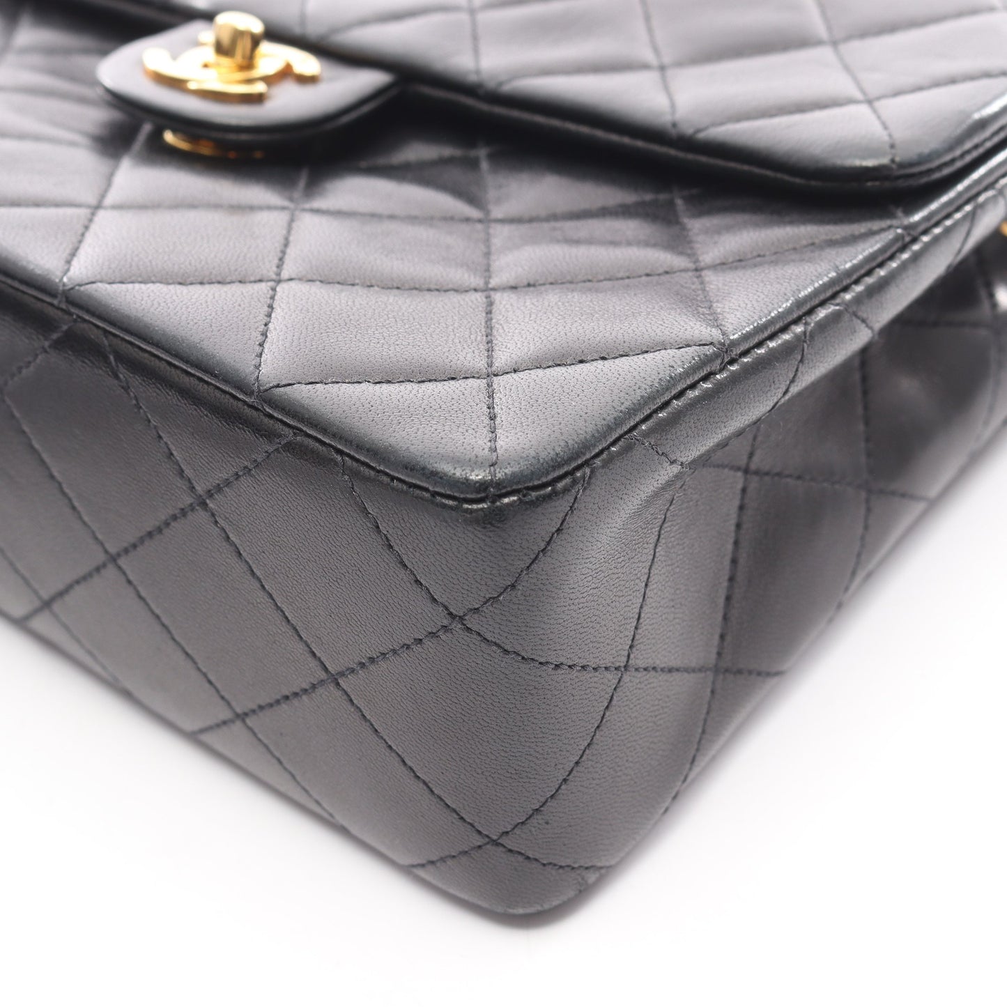 ミニマトラッセ20 チェーンショルダーバッグ ラムスキン ブラック ゴールド金具 シャネル バッグ CHANEL