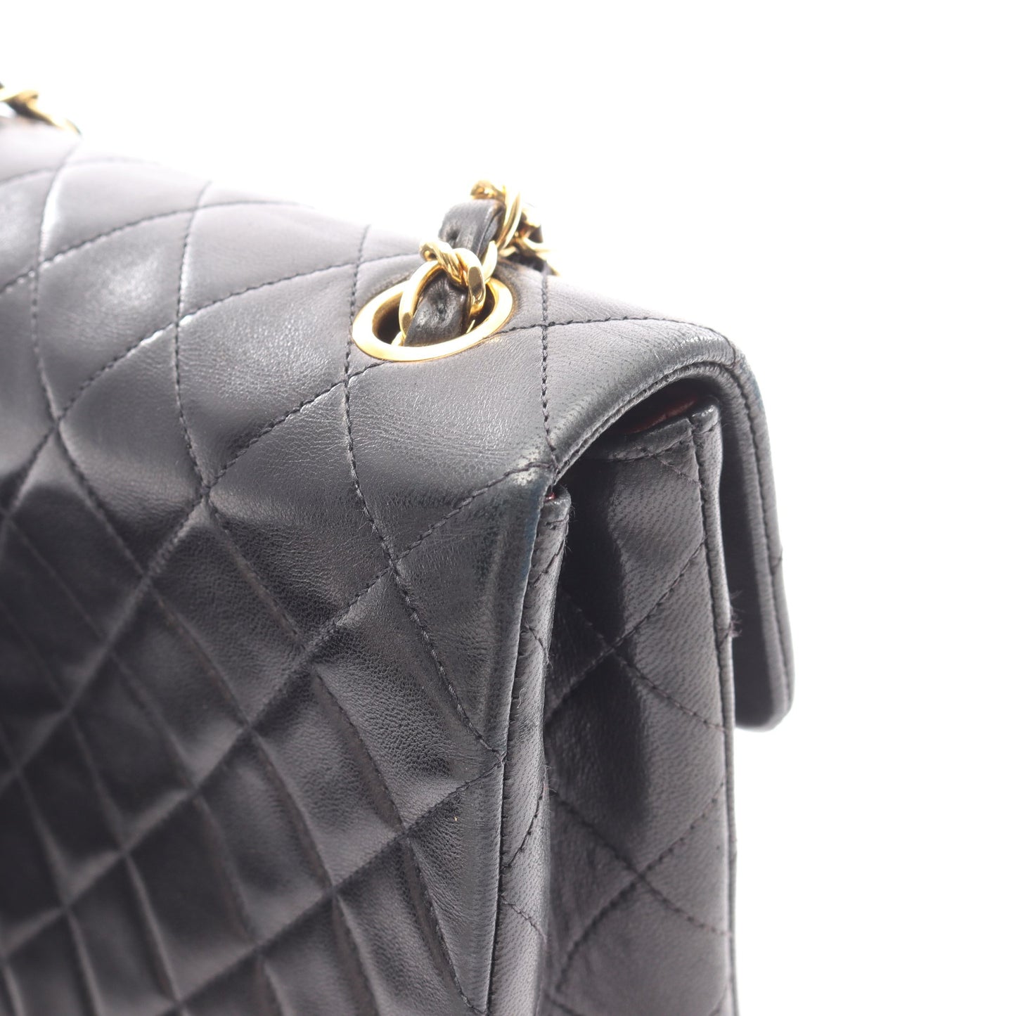 ミニマトラッセ20 チェーンショルダーバッグ ラムスキン ブラック ゴールド金具 シャネル バッグ CHANEL