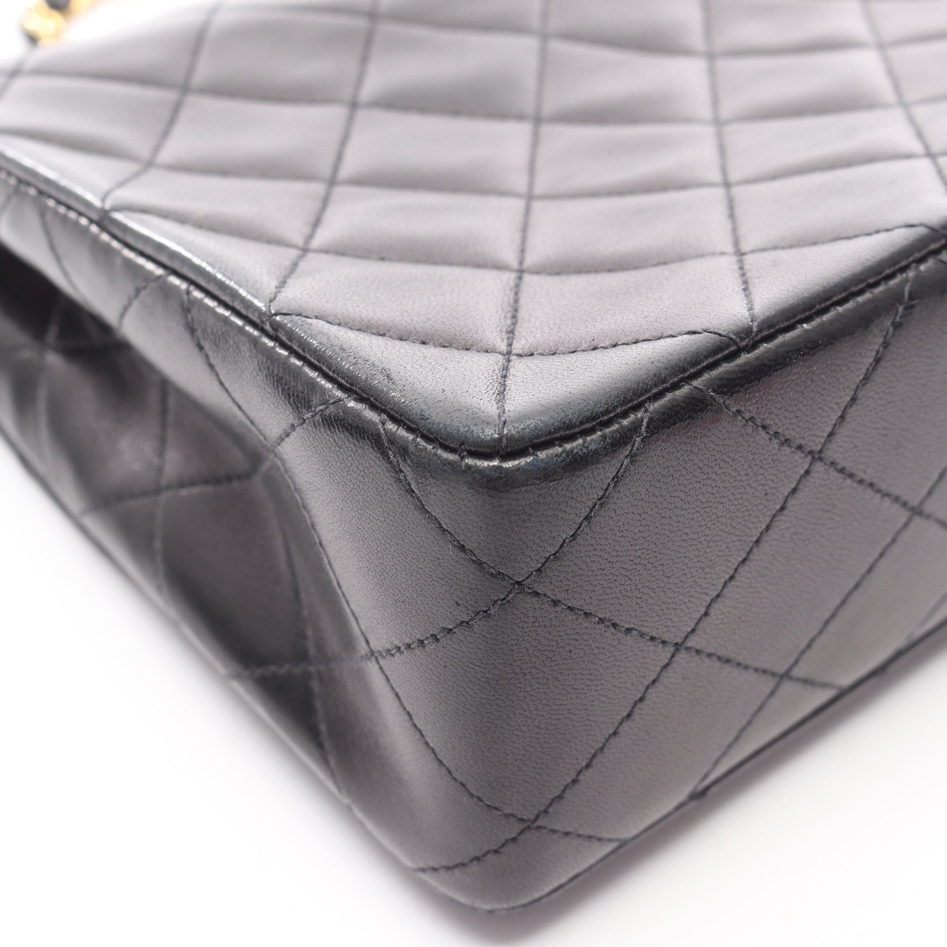 ミニマトラッセ20 チェーンショルダーバッグ ラムスキン ブラック ゴールド金具 シャネル バッグ CHANEL