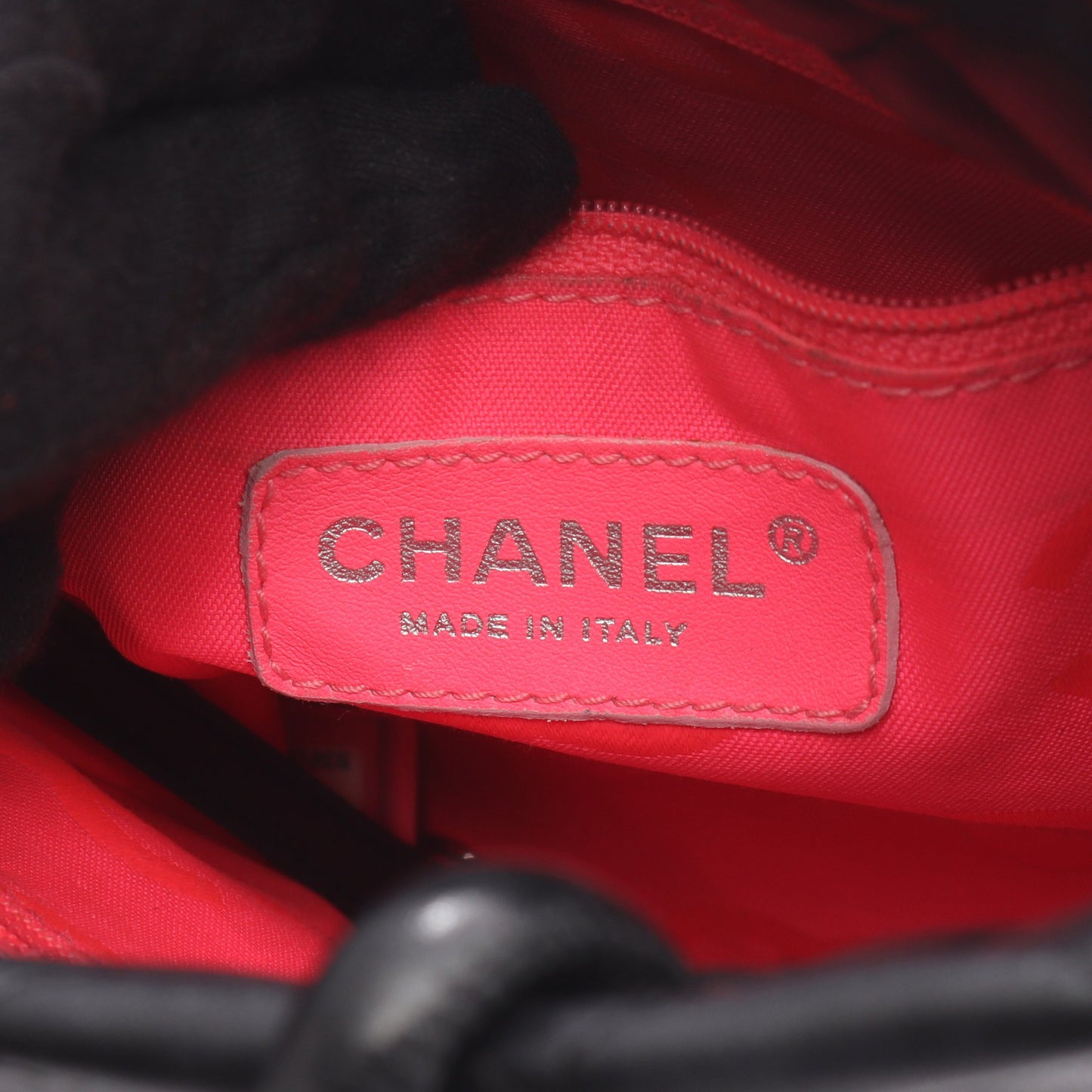 カンボンライン スモール ハンドバッグ トートバッグ レザー ブラック シルバー金具 シャネル バッグ CHANEL