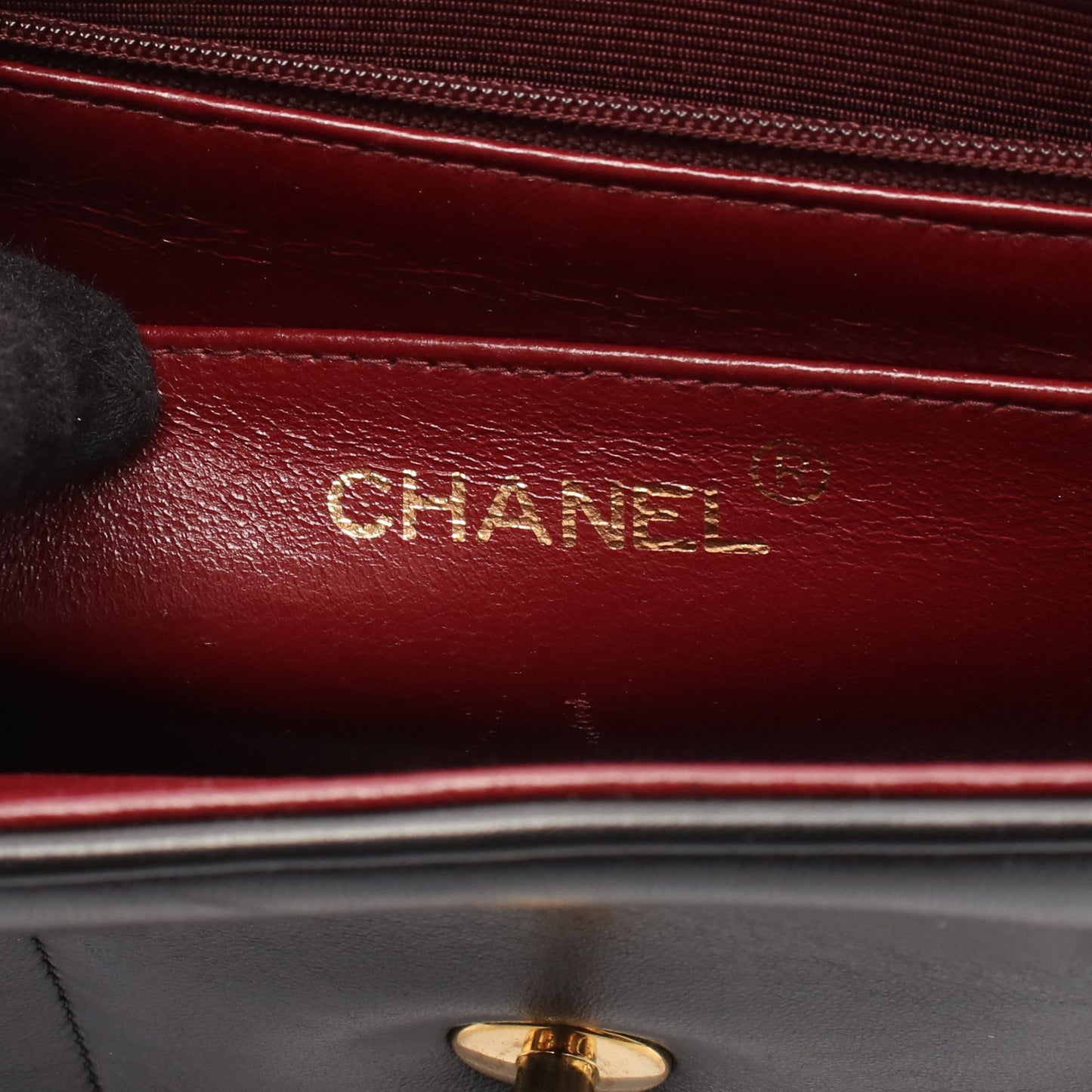マドモアゼル ハンドバッグ ラムスキン ブラック ゴールド金具 シャネル バッグ CHANEL