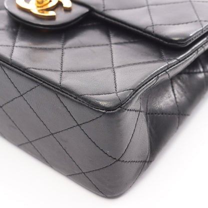 ミニマトラッセ チェーンショルダーバッグ ラムスキン ブラック ゴールド金具 シャネル バッグ CHANEL