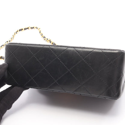 ミニマトラッセ チェーンショルダーバッグ ラムスキン ブラック ゴールド金具 シャネル バッグ CHANEL