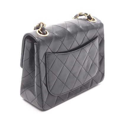 ミニマトラッセ チェーンショルダーバッグ ラムスキン ブラック ゴールド金具 シャネル バッグ CHANEL