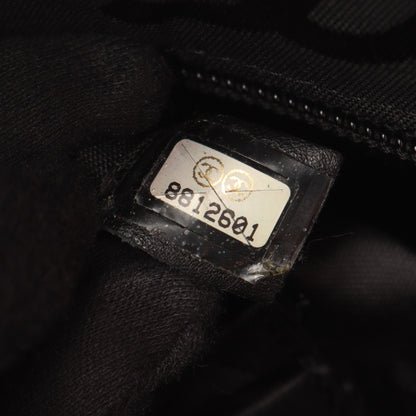 カンボンライン ミディアム ハンドバッグ トートバッグ レザー ベージュ ブラック シルバー金具 シャネル バッグ CHANEL