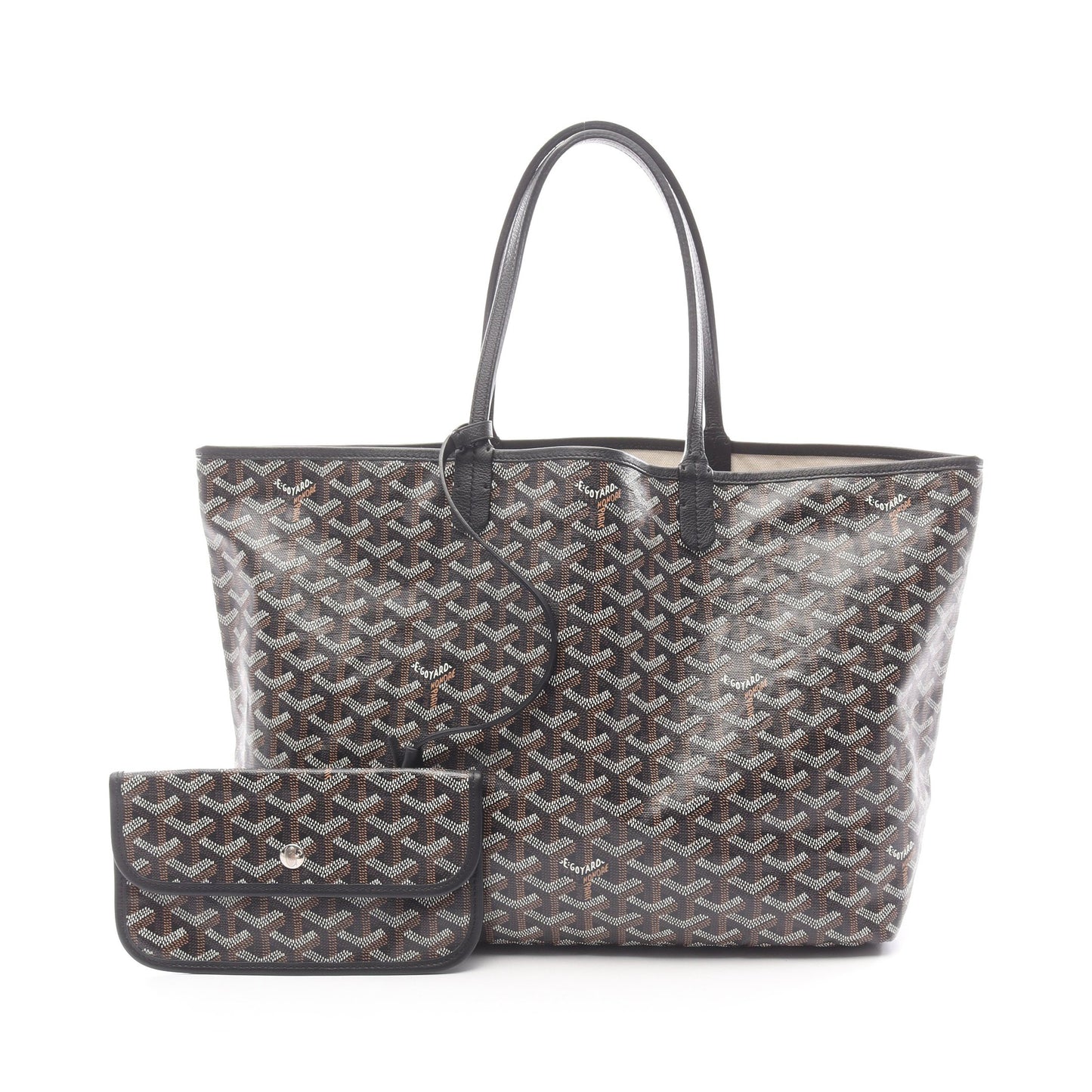 サンルイPM ハンドバッグ トートバッグ コーティングキャンバス レザー ブラック マルチカラー ゴヤール バッグ GOYARD