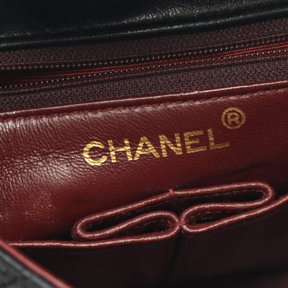 ミニマトラッセ20 チェーンショルダーバッグ ラムスキン ブラック ゴールド金具 ヴィンテージ シャネル バッグ CHANEL