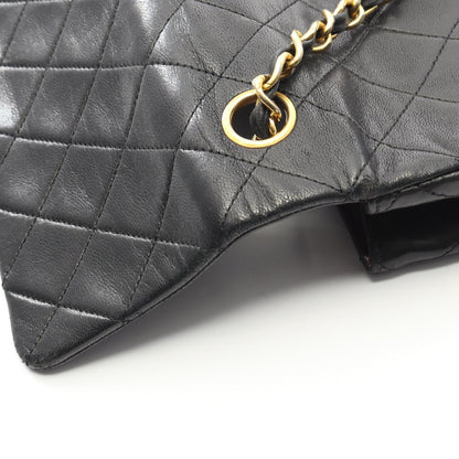 ミニマトラッセ20 チェーンショルダーバッグ ラムスキン ブラック ゴールド金具 ヴィンテージ シャネル バッグ CHANEL