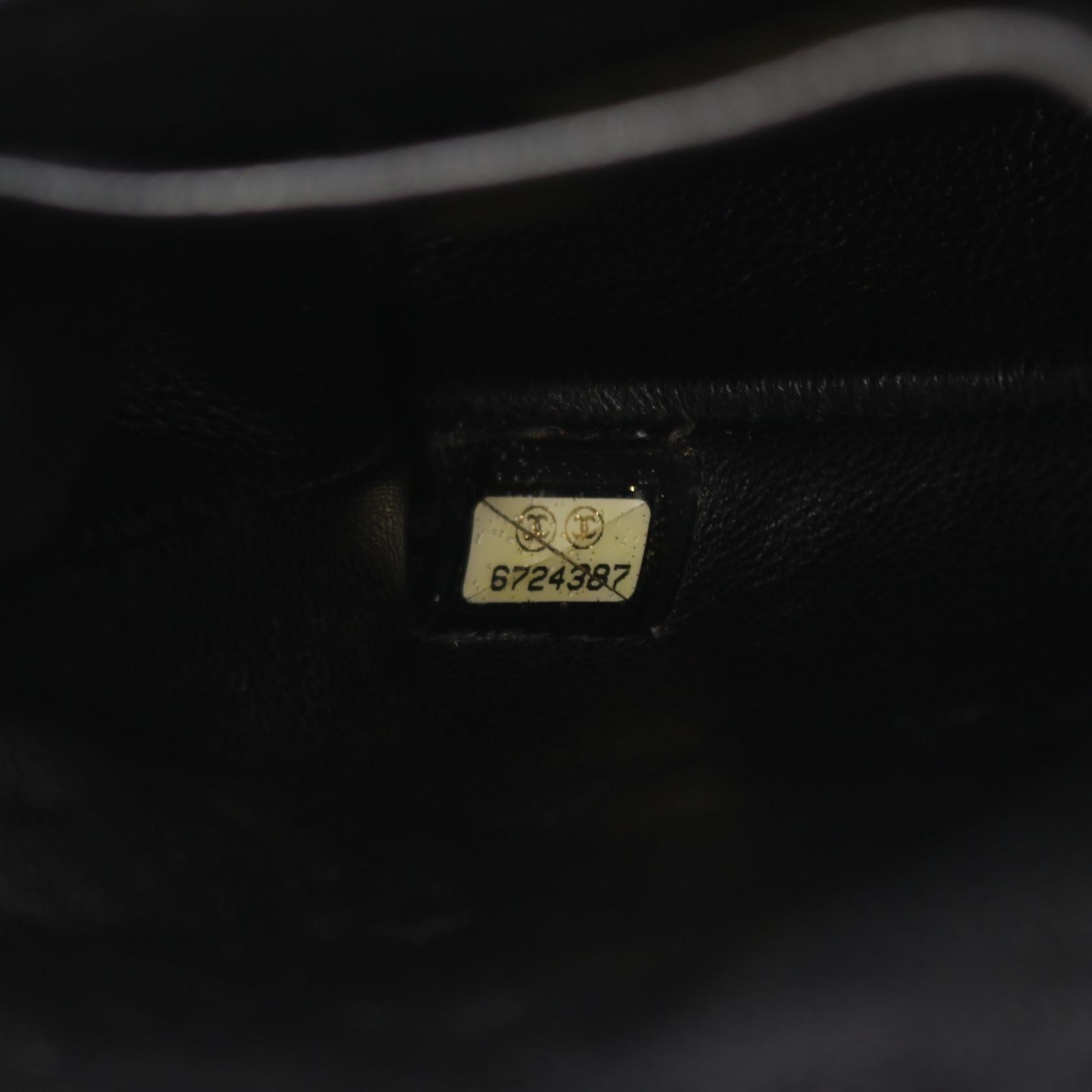 チョコバー チェーンショルダーバッグ ラムスキン ブラック ゴールド金具 シャネル バッグ CHANEL