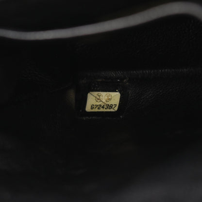 チョコバー チェーンショルダーバッグ ラムスキン ブラック ゴールド金具 シャネル バッグ CHANEL
