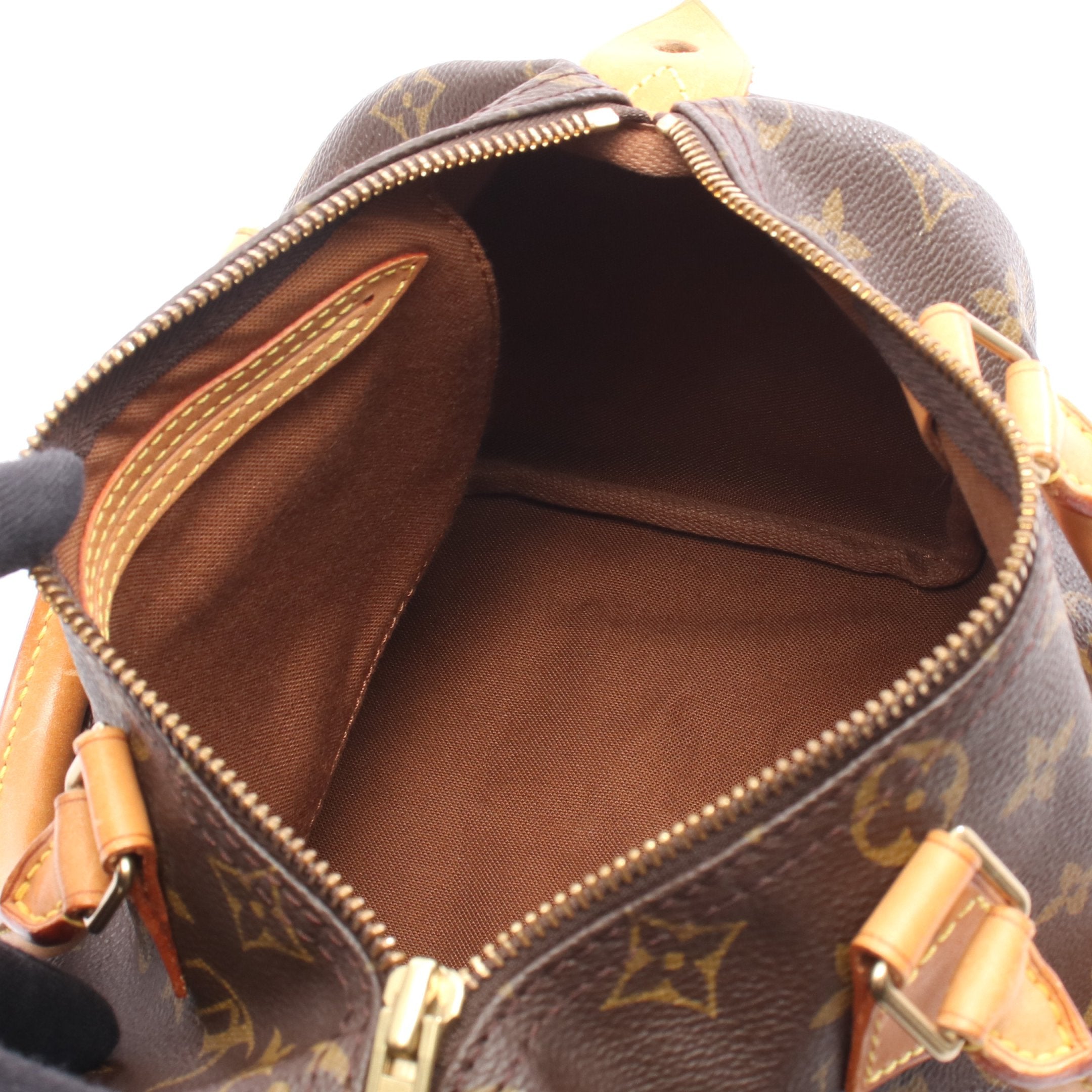 【南京錠・鍵】ルイヴィトン スピーディ25 モノグラム ハンドバッグ ブラウン 南京錠・鍵】ルイヴィトン スピーディ25 ハンドバッグ モノグラム 正規