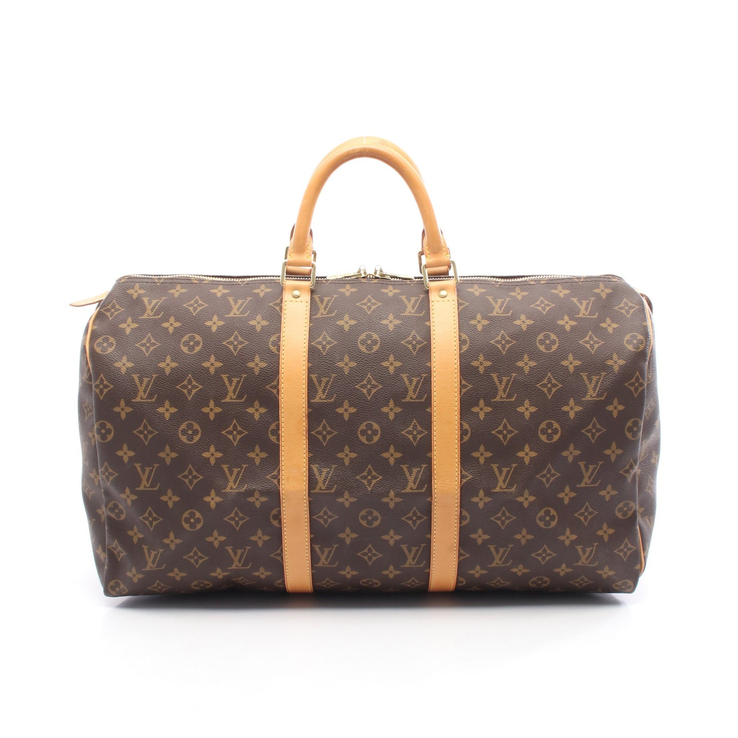 キーポル50 モノグラム ボストンバッグ PVC レザー ブラウン ルイヴィトン バッグ LOUIS VUITTON