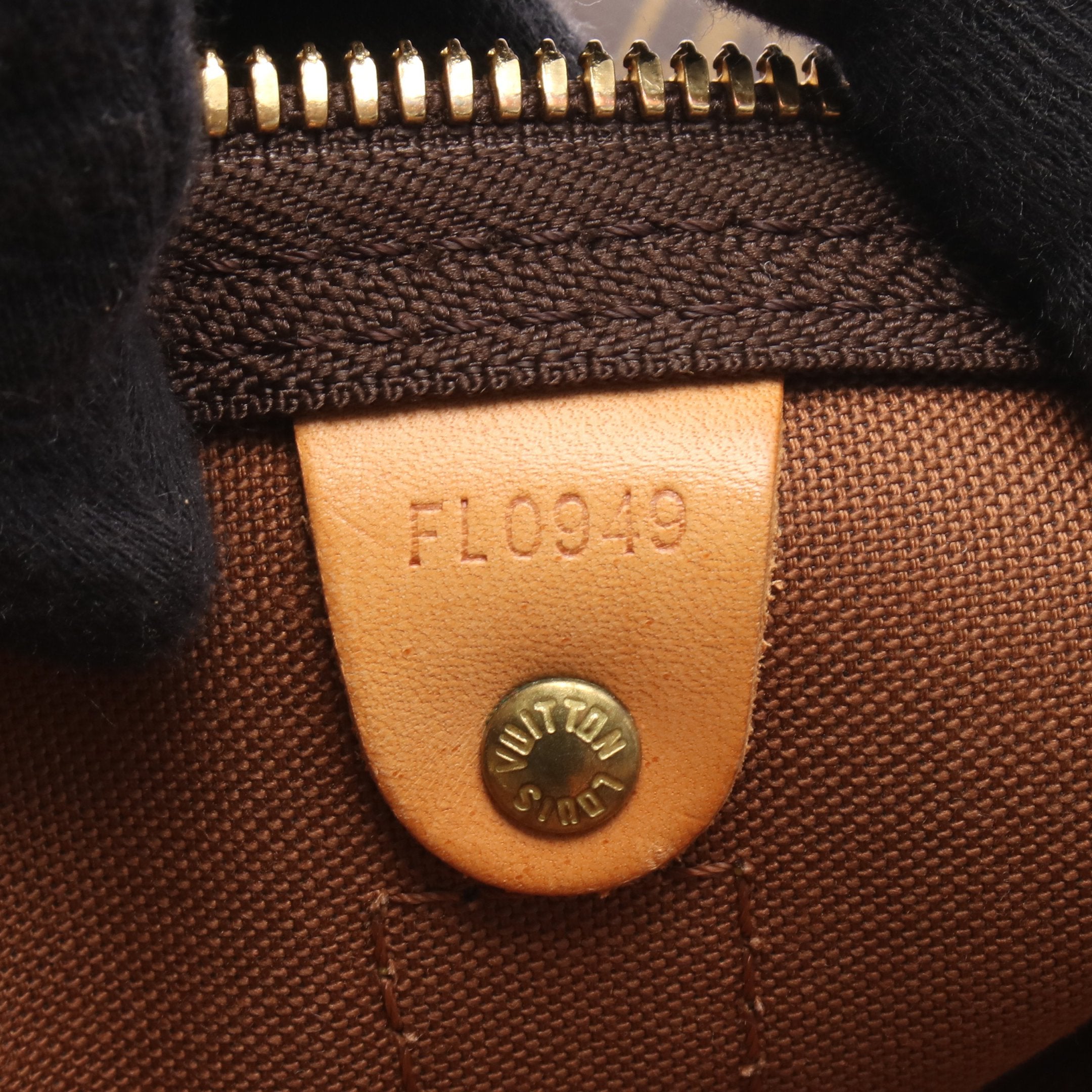 キーポル50 モノグラム ボストンバッグ PVC レザー ブラウン ルイ