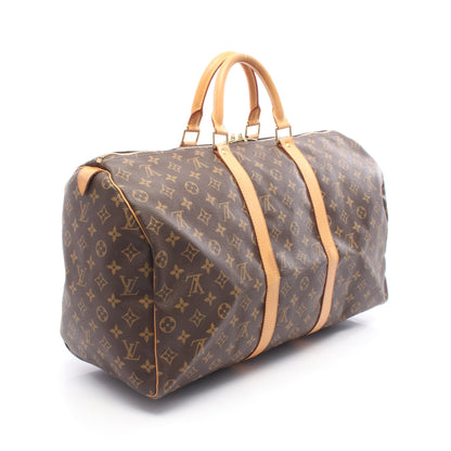 キーポル50 モノグラム ボストンバッグ PVC レザー ブラウン ルイヴィトン バッグ LOUIS VUITTON