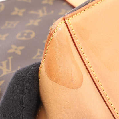 カバメゾ モノグラム ショルダーバッグ トートバッグ PVC レザー ブラウン ルイヴィトン バッグ LOUIS VUITTON