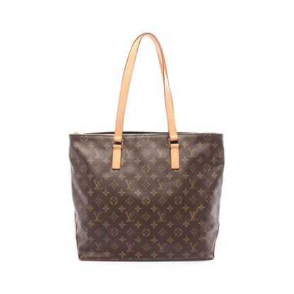 カバメゾ モノグラム ショルダーバッグ トートバッグ PVC レザー ブラウン ルイヴィトン バッグ LOUIS VUITTON