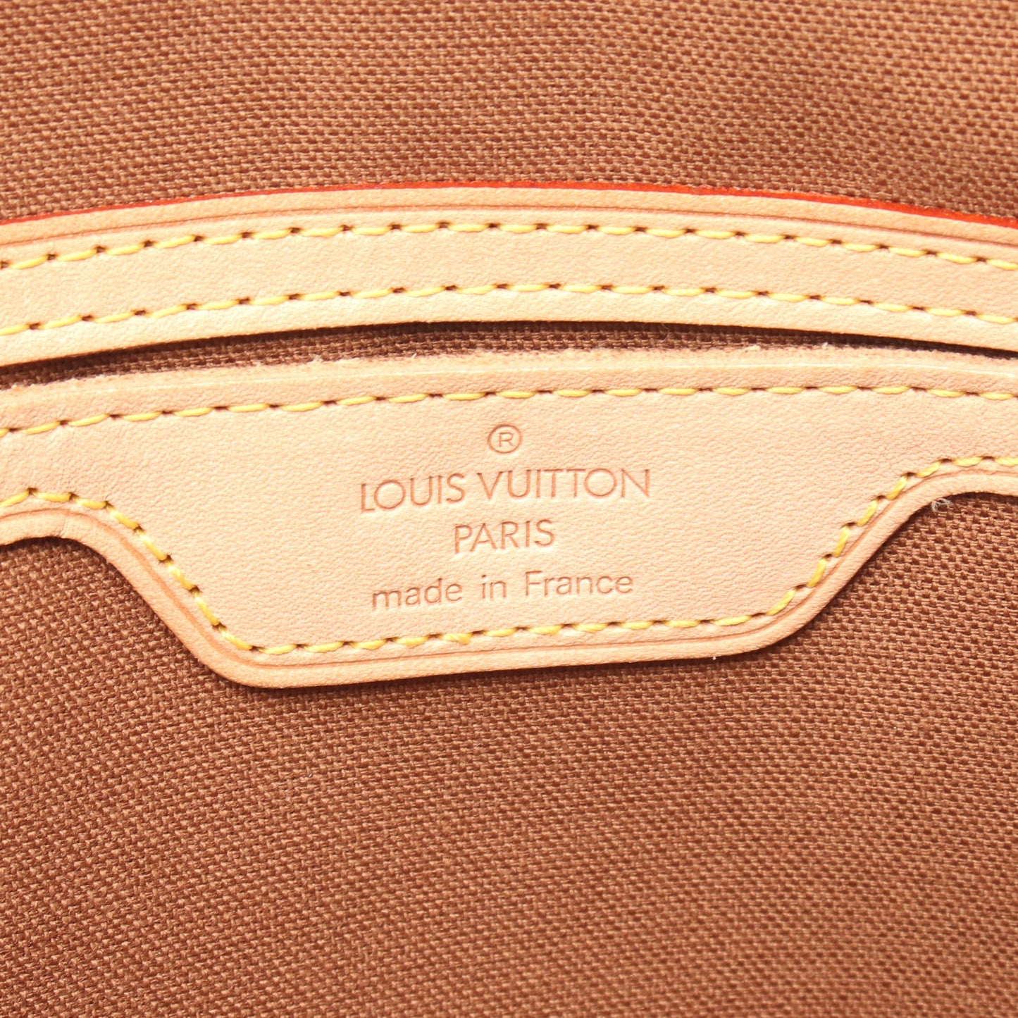 カバメゾ モノグラム ショルダーバッグ トートバッグ PVC レザー ブラウン ルイヴィトン バッグ LOUIS VUITTON