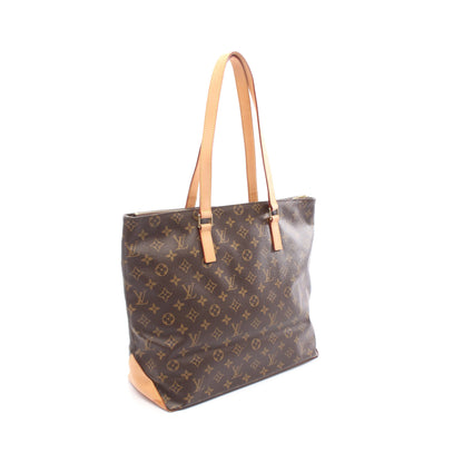 カバメゾ モノグラム ショルダーバッグ トートバッグ PVC レザー ブラウン ルイヴィトン バッグ LOUIS VUITTON