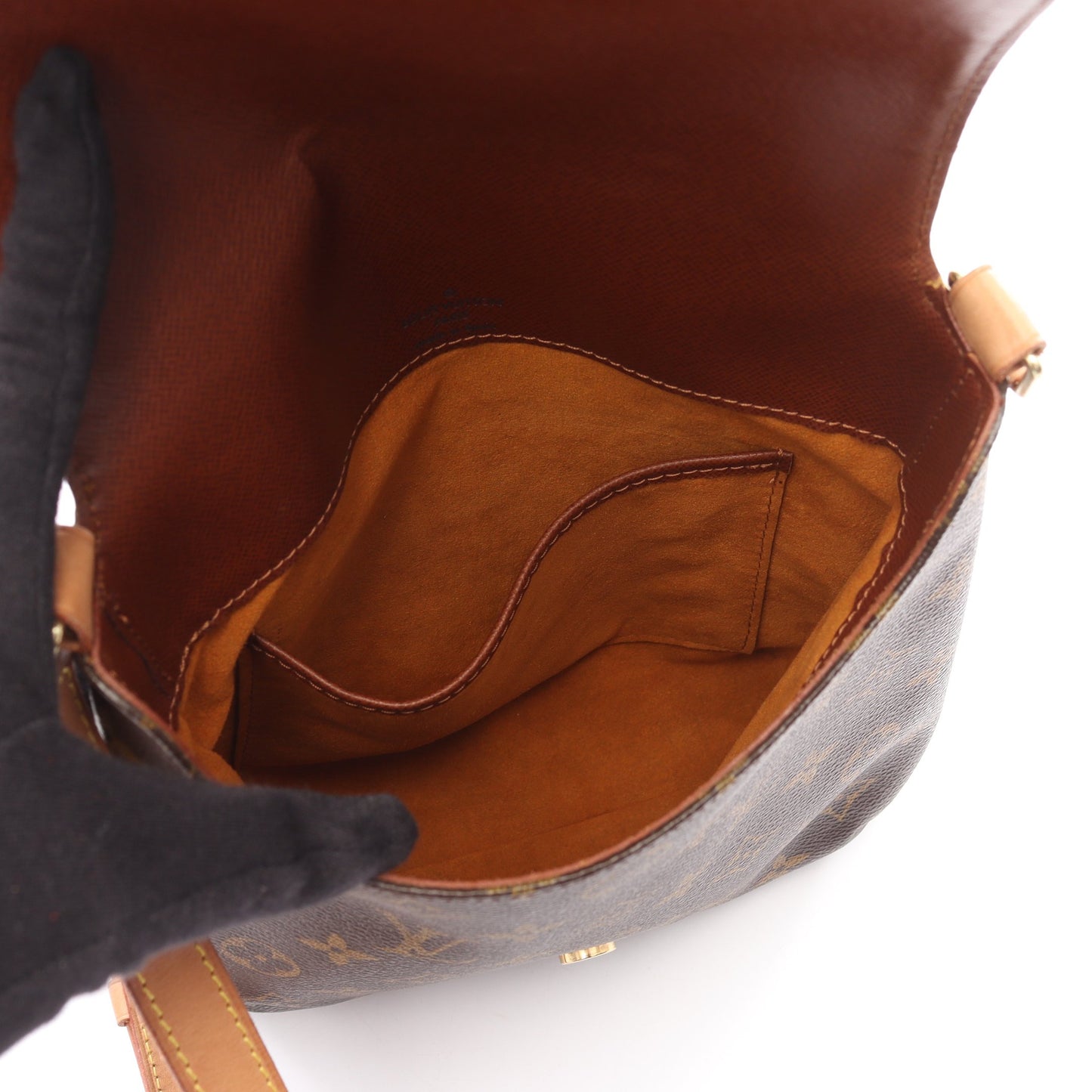 ミュゼットサルサ ロングストラップ モノグラム ショルダーバッグ PVC レザー ブラウン ルイヴィトン バッグ LOUIS VUITTON