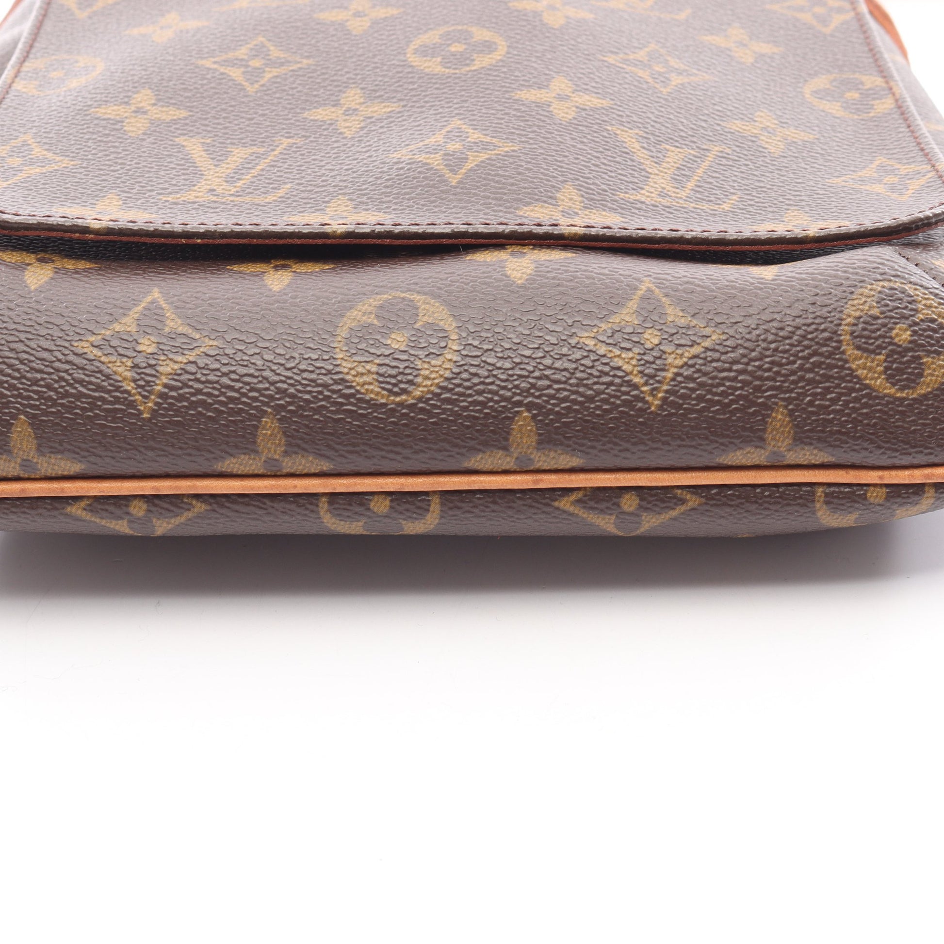 ミュゼットサルサ ロングストラップ モノグラム ショルダーバッグ PVC レザー ブラウン ルイヴィトン バッグ LOUIS VUITTON