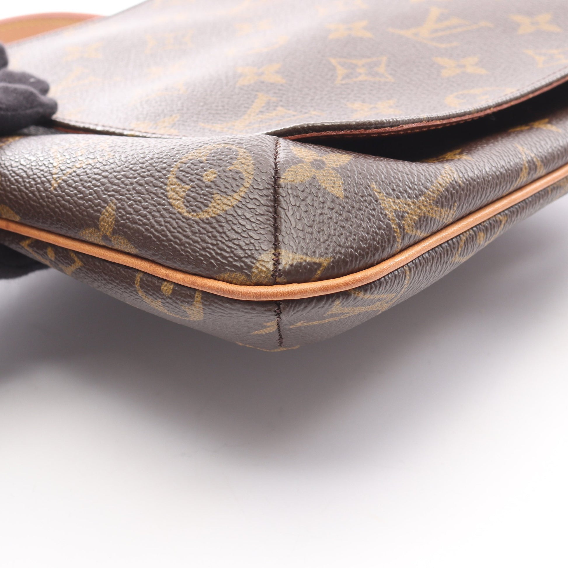 ミュゼットサルサ ロングストラップ モノグラム ショルダーバッグ PVC レザー ブラウン ルイヴィトン バッグ LOUIS VUITTON