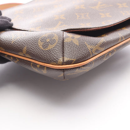 ミュゼットサルサ ロングストラップ モノグラム ショルダーバッグ PVC レザー ブラウン ルイヴィトン バッグ LOUIS VUITTON
