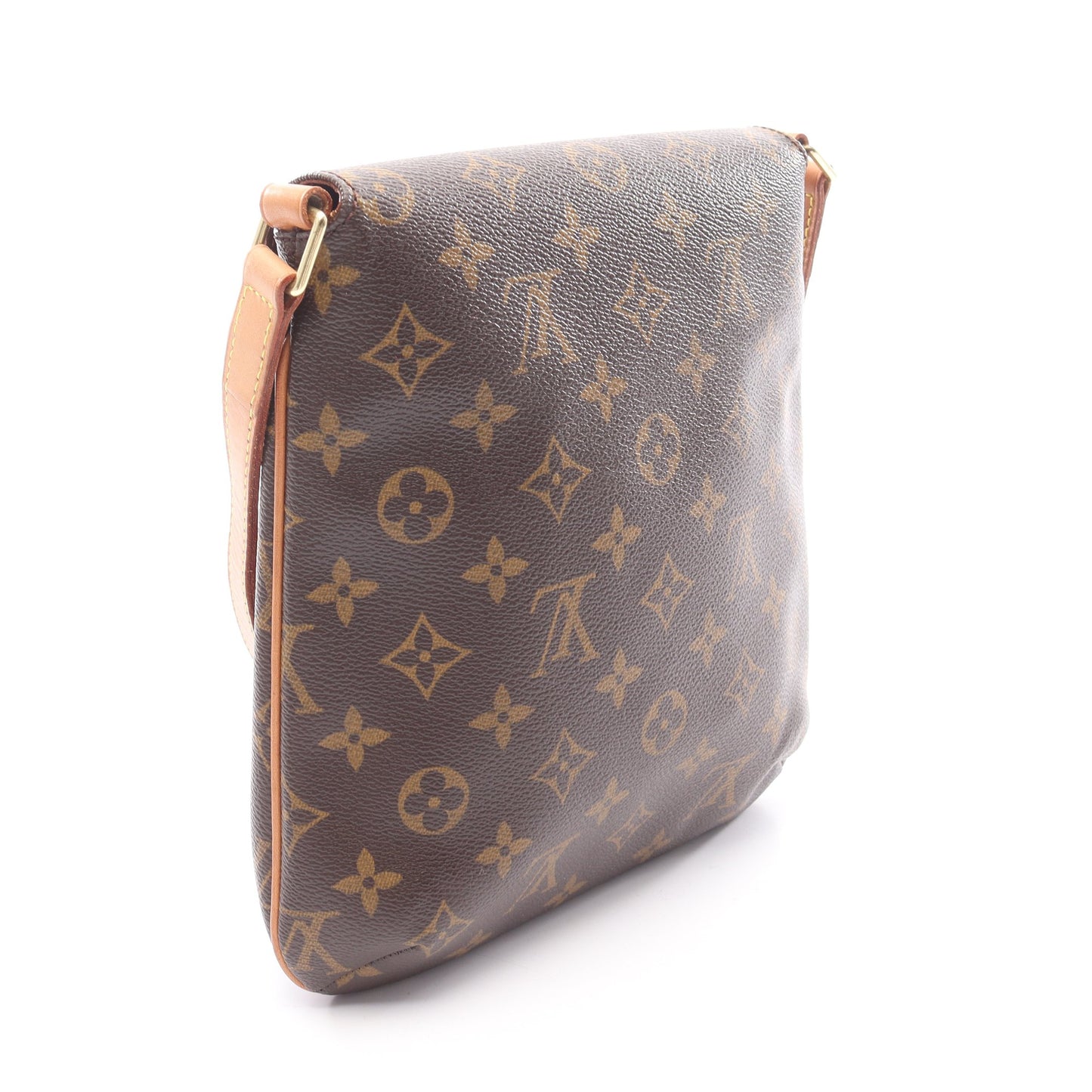 ミュゼットサルサ ロングストラップ モノグラム ショルダーバッグ PVC レザー ブラウン ルイヴィトン バッグ LOUIS VUITTON