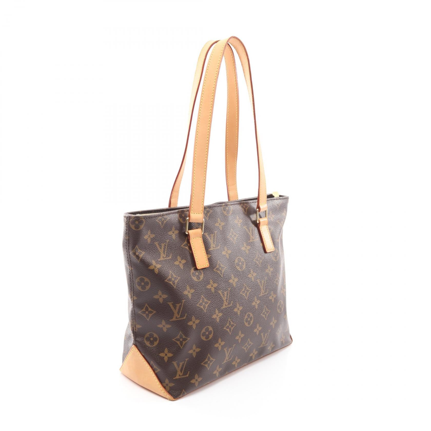 カバピアノ モノグラム ショルダーバッグ PVC レザー ブラウン ルイヴィトン バッグ LOUIS VUITTON