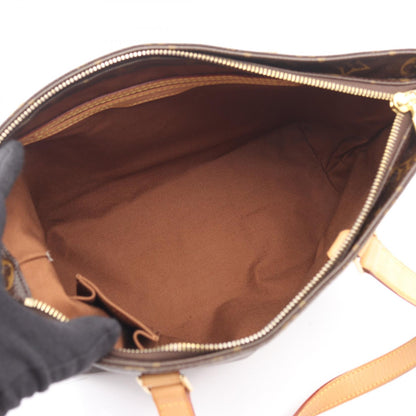 カバピアノ モノグラム ショルダーバッグ PVC レザー ブラウン ルイヴィトン バッグ LOUIS VUITTON