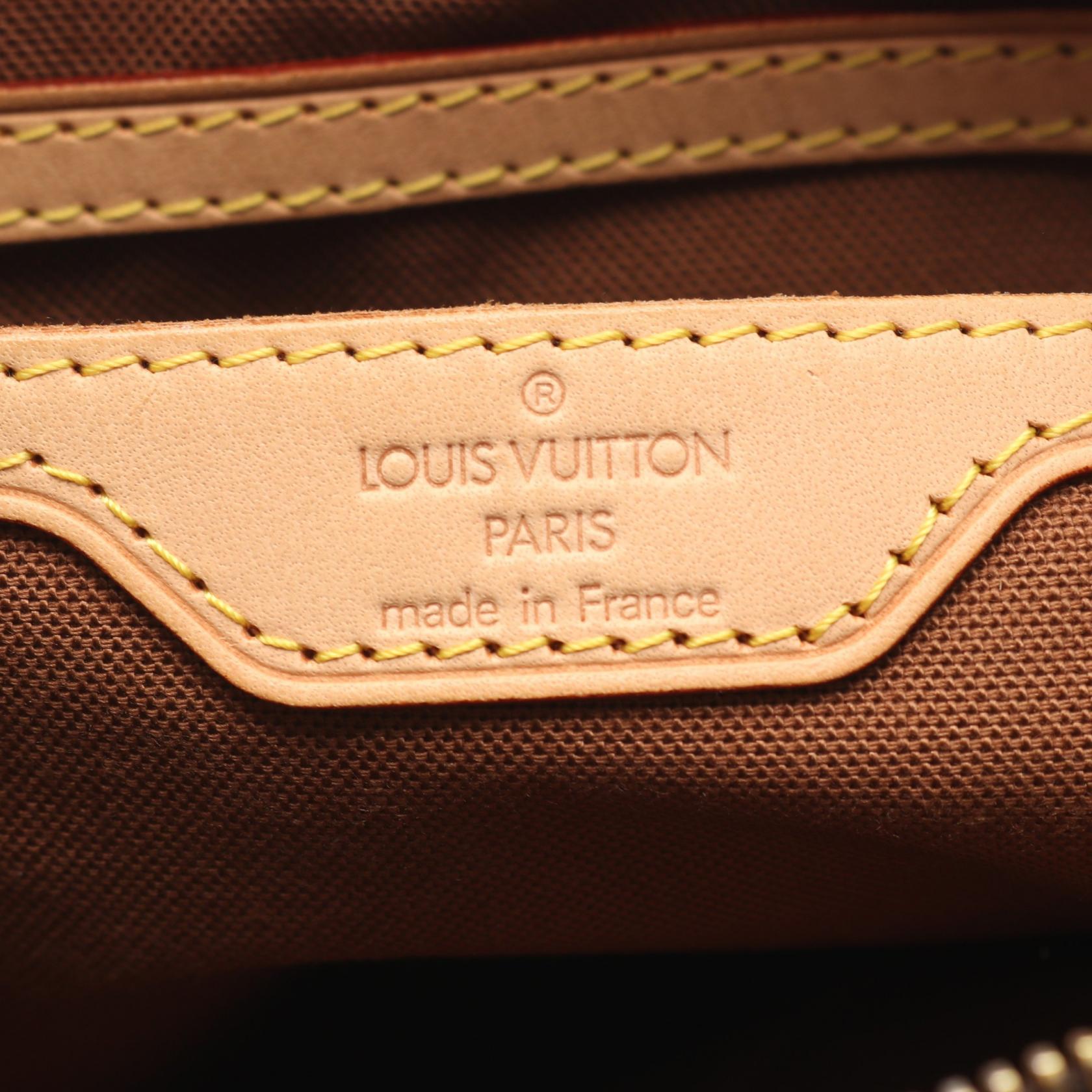 カバピアノ モノグラム ショルダーバッグ PVC レザー ブラウン ルイヴィトン バッグ LOUIS VUITTON